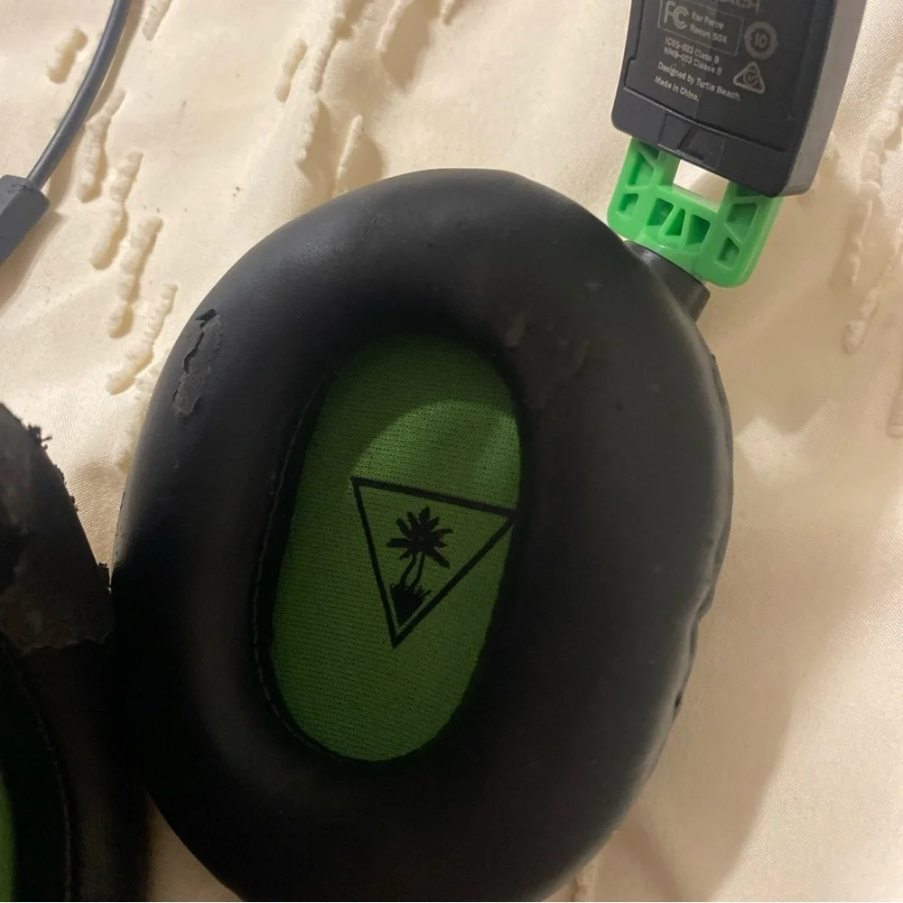 Turtle Beach Black and Green Gaming Headset